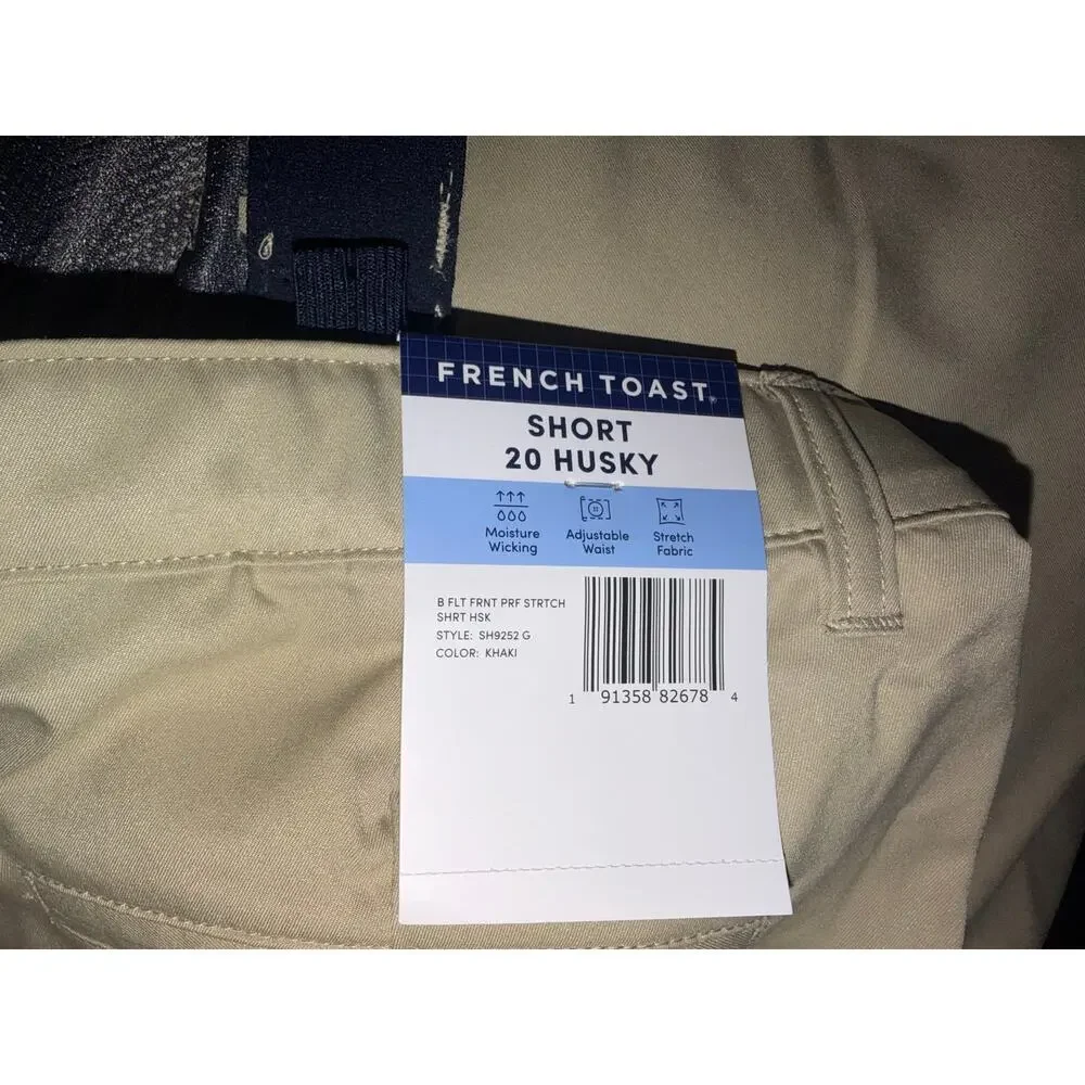 French Toast kids New khaki shorts with adjustable waistband